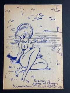 François Walthéry | Walthéry - Dédicace Natacha - Page volante - (1978) | Catawiki