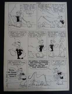 Sagendorf, Bud | Sagendorf, Bud - Planche originale - Popeye - My kingdom for a horsh - (1946) | Catawiki