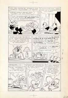 Romano Scarpa | Topolino #590 - Tavola Originale di Romano Scarpa "Zio Paperone e la rivale romantica" - Page volante | Catawiki