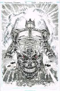 Freddie E. Williams II - TRANSFORMERS / TERMINATOR (Issue #4 COVER) 11Ã—17
