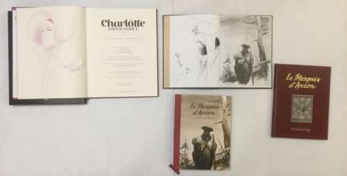 M. Bonhomme | Bonhomme - Charlotte + Marquis d’Anaon + 2xdédicace - 4xTT/TL - Cartonné - EO - (2005/2018) | Catawiki