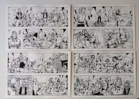 Studio Vandersteen / Walter Laureysens | Bessy - 2 originele pagina’s (p.26 + 27) - Het verloren amulet - (1974) | Catawiki