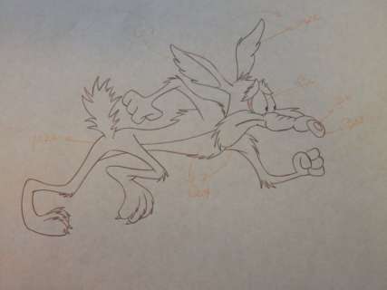 Formaat 32 X 26,5 Cm. | Roadrunner and Coyote - Original art - (1980) | Catawiki