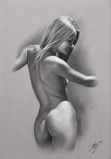 Denis Prenzel | Denis Prenzel - Original drawing - Pin-up - Sandy - Size: 29,7 x 42 cm. | Catawiki