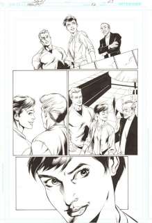 Art Thibert, Mark Bagley - Trinity #52 P.23 - Lois Lane And Alfred Pennyworth - 2009 Signed By Mark Bagley