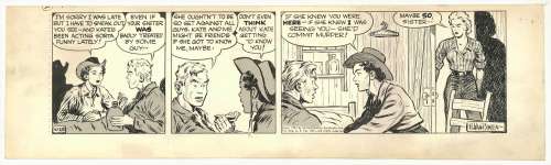 Raeburn Van Buren | Van Buren - ABBIE ’N’ SLATS, Daily Strip (10/28/1947) NO RESERVE! | Russ Cochran