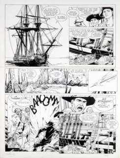 Pellerin, Patrice | L’Epervier Encre de chine pour la planche 39 de l’album | Coutau Bégarie