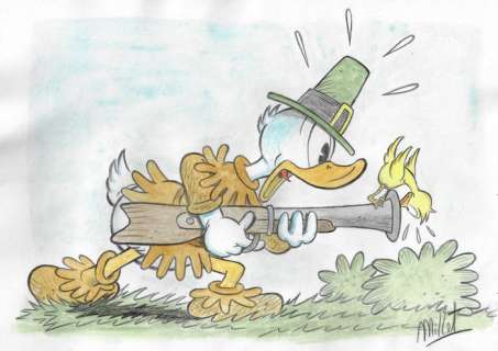 Millet | Donald Duck - Millet - Original Drawing | Catawiki