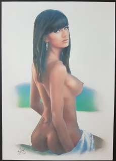 J.M. Calas | Calas, Jean-Michel - Originele tekening in kleur - Brune électrique - Formaat: 29,7 x 42 cm. - (2019) | Catawiki