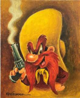 Joan Vizcarra | Yosemite Sam [Looney Tunes] - Original Painting - Joan Vizcarra - Canvas | Catawiki