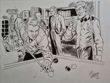 Forton, Gérald | Forton, Gérald - Dessin original - Hommage Ã  Blake & Mortimer - (2020) | Catawiki