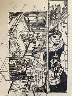 Gazzotti, Bruno | Gazzotti, Bruno - Originele tekening (voorstudies) - Soda 8 - Dood in vrede (Tuez en paix) - (1996) | Catawiki