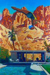 Miles Hyman - High Dive, Desert Modern, 2025