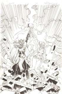 Reilly Brown - gwenpool #2 varaint cover - thor jane foster and gwenpool - 2016 signed