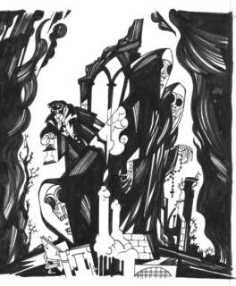 Javier Olivares | Ilustración Miserere para Leyendas de Bécquer ilustradas | The Comic Art Agency