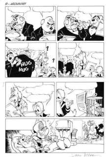 Formaat: Ca. 41 X 60 Cm. - Gesigneerd | Jippes, Daan - Originele pagina (slotpagina) - Donald Duck - D 2009-140 - Archivist Donald - (2009) | Catawiki
