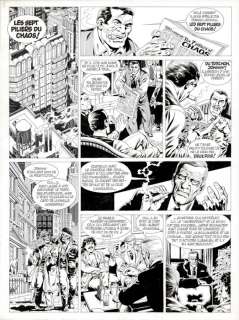 Mitton, Jean-Yves | Mitton, Jean-Yves - Originele pagina - Bloed en Stilte 5 - De zeven pijlers - (1991) | Catawiki