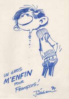 Jidéhem | Gaston, illustration au feutre sur papier dessin r… | Millon