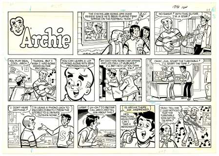 Stan Goldberg | Goldberg - ARCHIE, Sunday Page (01/01/1979) NO RESERVE! | Russ Cochran