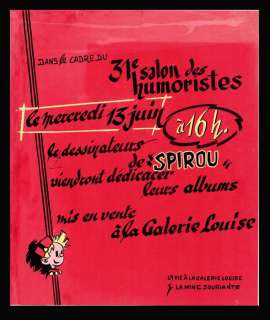 Attribué Ã  Fernand Cheneval | Spirou et Fantasio - Grand dessin original pour une affiche - 31ème salon des Humoriste - (années ’50) | Catawiki