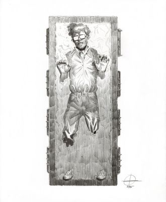 Renaud Roche | Les Guerres de Lucas – Dessin original – R28 | Galerie Barbier