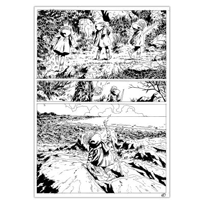 Jérémie Gasparutto | Le chemin derrière la maison - Planche originale 48 | Achetez de l’Art