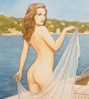 Paturaud, Laurent | Paturaud, Laurent - Dessin original publié - "Riva" - Format: 29 x 40 cm. | Catawiki