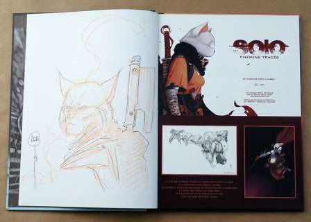 Alvaro Iglesias | Solo - Tirage de luxe "Solo Chemins tracés 01" + 2 ex-libris + dédicace - Cartonné - EO (2019) | Catawiki
