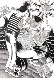 Massimo Giacon | Massimo Giacon - Illustrazione originale - Page volante | Catawiki