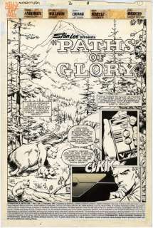Scott Williams Brent Anderson - strikeforce: morituri 3 pg 1 splash (marvel, 1986)
