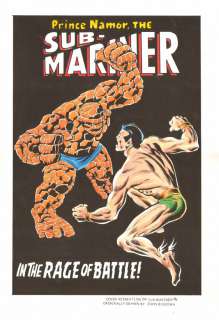 Dave Gutierrez, Rober Quijano - sub-mariner #8 cover recreation - la - vs. Thing