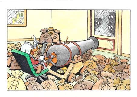 Millet | . Scrooge McDuck & The Beagle Boys - Millet - Original Drawing - EO | Catawiki