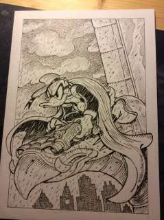 Alessandro Gottardo | Donald Duck - â€œIl grande eroe veglia sulla metropoliâ€ - Page volante - Exemplaire unique - (2020/2020) | Catawiki