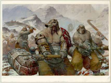 Paul Dainton - Illustration originale, "Iron Guts - Ogre Kingdom" - warhammer