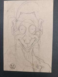 Antonio Rubino | Antonio Rubino - Demonietto - Page volante - Exemplaire unique | Catawiki