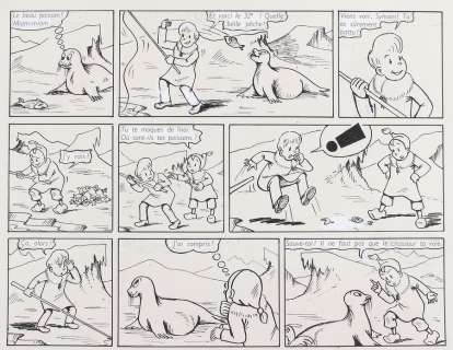 Pesch | Sylvain et Sylvette, ensemble de deux planches n°… | Millon