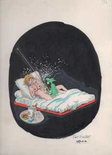 Mallet Pat (1939-2012) - MALLET Pat Â«Les petits Hommes vertsÂ» Dessin en couleurs directes &hell