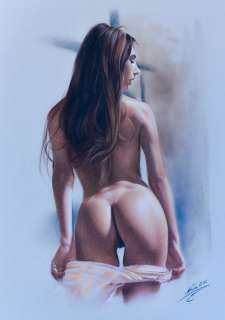 Prenzel, Denis | Denis Prenzel - Original drawing - Pin-up Lea - Size: 29,7 x 42 cm. - (2022) | Catawiki