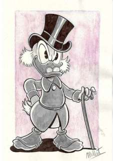 Millet | . Scrooge McDuck - Millet - Original Drawing - EO | Catawiki
