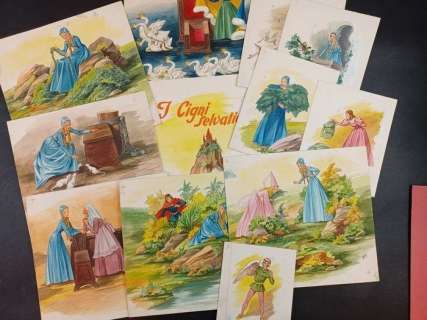 Orsi | Orsi - I Cigni Selvatici - Illustrazioni per volume - Page volante - Exemplaire unique | Catawiki