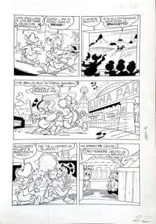 Romano Scarpa - Topolino n. 1061 - Romano Scarpa - Tavola originale - Page volante - (1976)