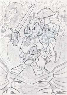 Julian Jordan | Julian Jordan - Ducktales - Saint George - Size: 30 x 21 cm. A4 | Catawiki