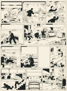 De Moor, Bob - | De Moor, Bob - Originele pagina (p.33) - Barelli 1 - De Raadselachtige Mr. Barelli - Lombard Collectie - (1950) | Catawiki