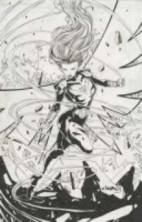 Jimbo Salgado - SONGBIRD TRADING CARD ART : ORIGINAL COMIC ART