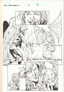 Scott Koblish, Staz Johnson - New X-Men #4 P.10 - Academy X - Dragon - 2004 Signed