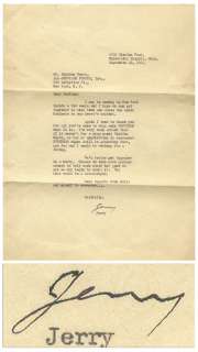 Fantastic 1941 Letter Signed by Jerry Siegel, Thanking Sheldon Mayer for Promoting ’’Superman’’ -- ’’...if it weren’t for a chap named Sheldon Mayer...SUPERMAN might still be gathering dust...’’ | Nate Sanders