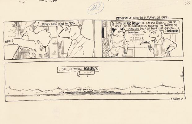 Régis Franc | 1989 - Le café de la plage | Huberty Breyne Gallery