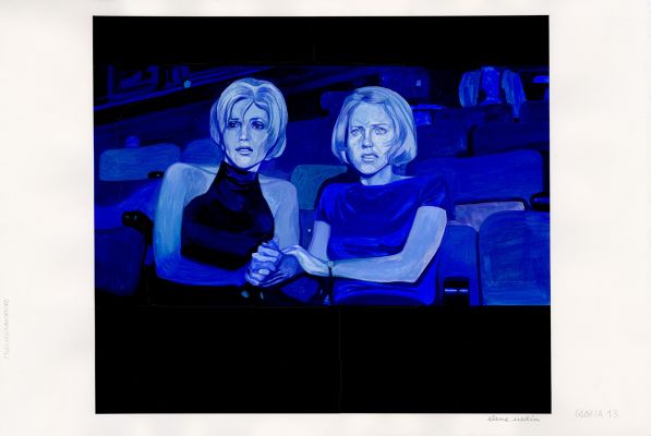 Elene Usdin | Detroit Roma – Planche originale « Mulholland Drive » | Galerie Barbier