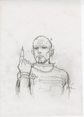 Enki Bilal | GRAPHITE IN PROGRESS 3 – Dessin original 78 | Galerie Barbier
