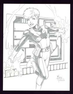 Jeff Moy - Lightning Lass Sketch by Jeff Moy